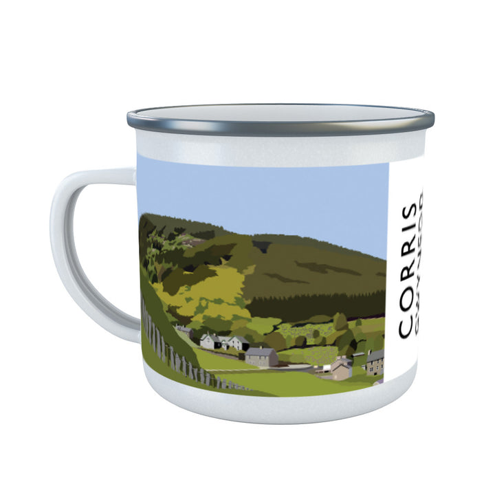 Corris, Gwynedd, Wales Enamel Mug