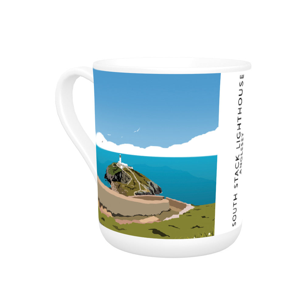 South Stack Lighthouse, Anglesey, Wales Bone China Mug