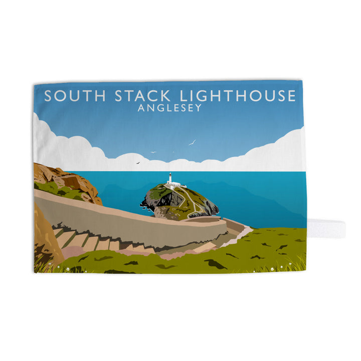 South Stack Lighthouse, Anglesey, Wales Tea Towel