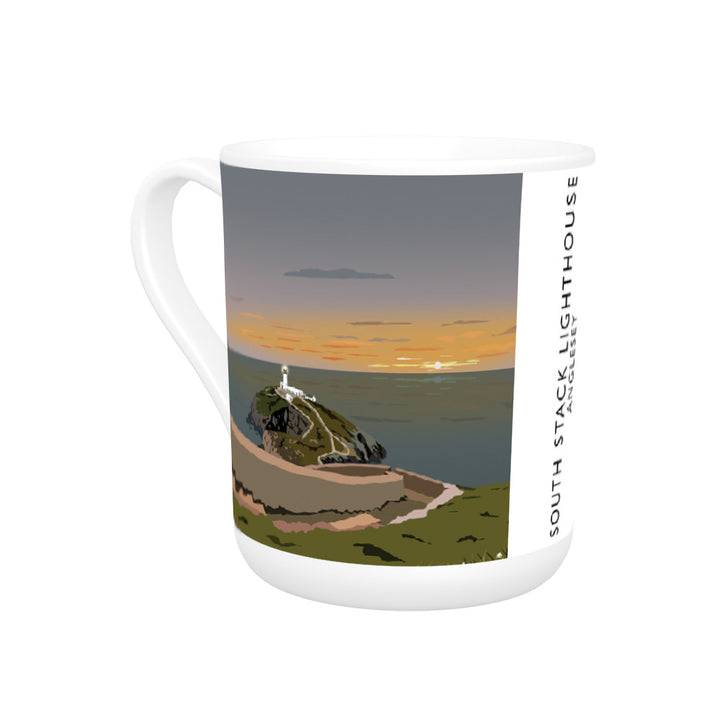 South Stack Lighthouse, Anglesey, Wales Bone China Mug