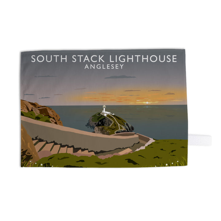 South Stack Lighthouse, Anglesey, Wales Tea Towel