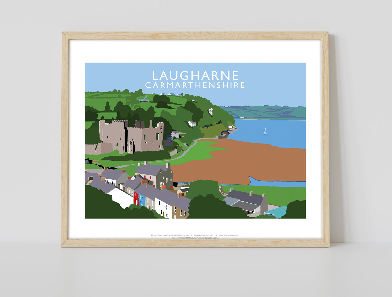 Laugharne, Carmarthenshire, Wales - Art Print
