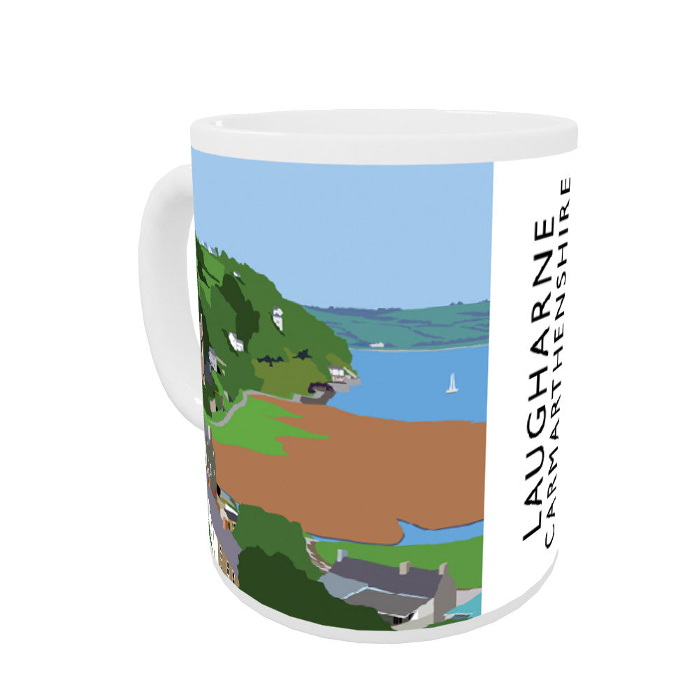 Laugharne, Carmarthenshire, Wales Coloured Insert Mug