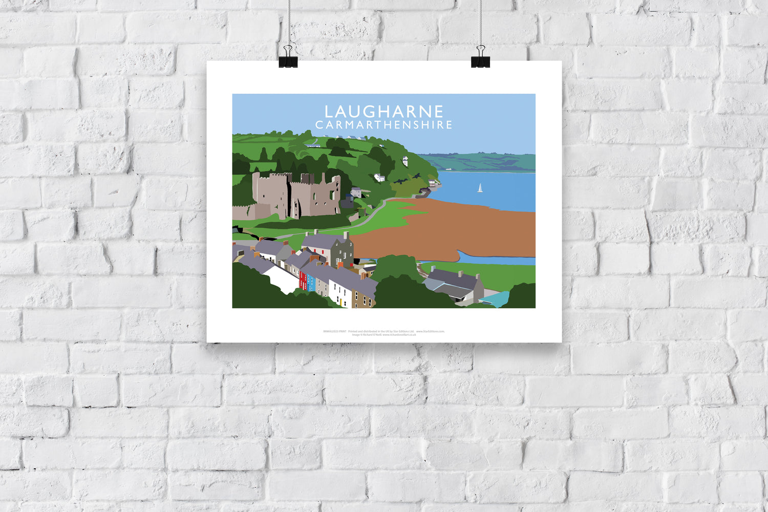 Laugharne, Carmarthenshire, Wales - Art Print
