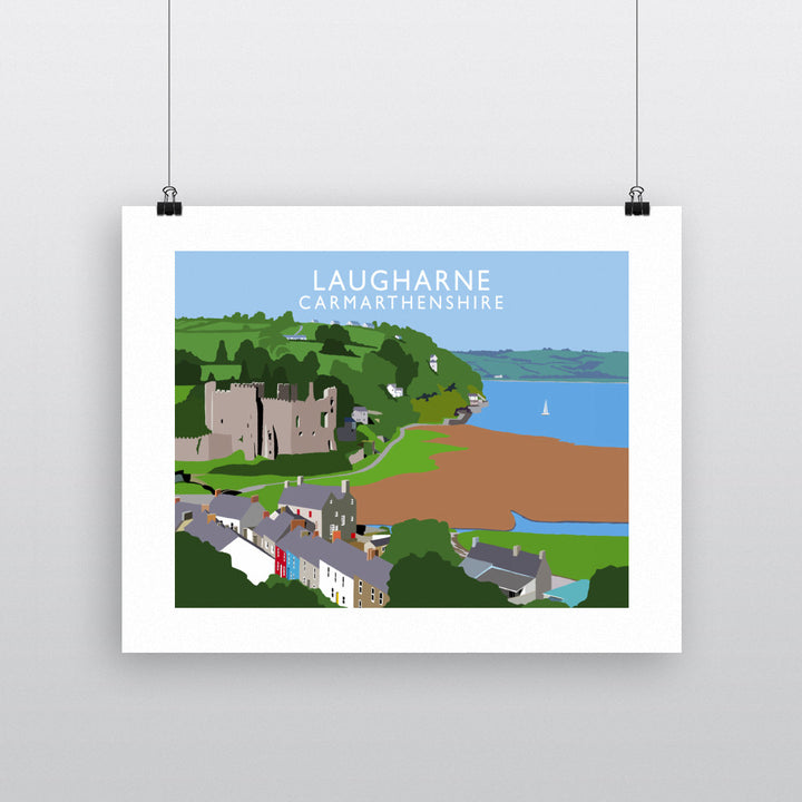 Laugharne, Carmarthenshire, Wales 90x120cm Fine Art Print