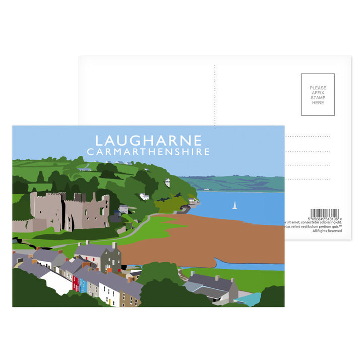 Laugharne, Carmarthenshire, Wales Postcard Pack