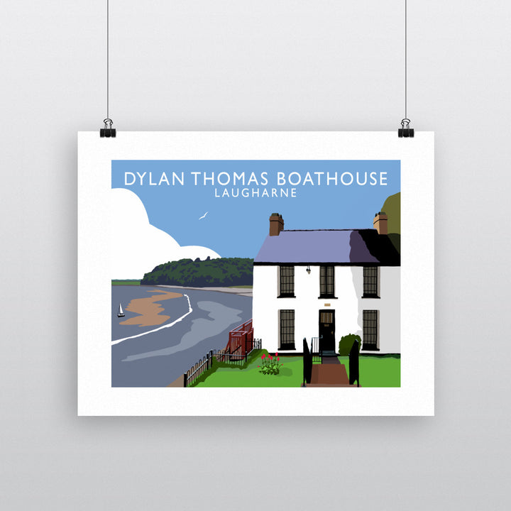 Dylan Thomas Boathouse, Laugharne, Wales 90x120cm Fine Art Print