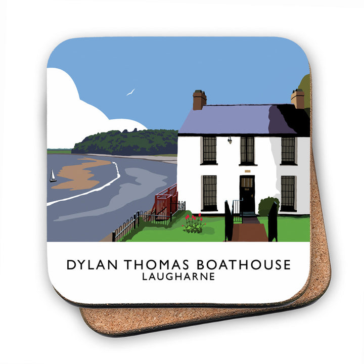 Dylan Thomas Boathouse, Laugharne, Wales MDF Coaster