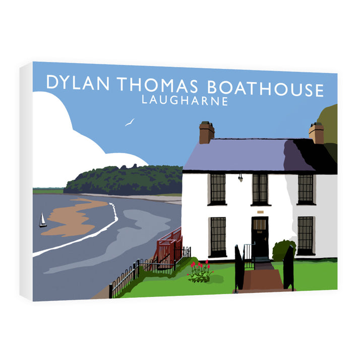 Dylan Thomas Boathouse, Laugharne, Wales 60cm x 80cm Canvas