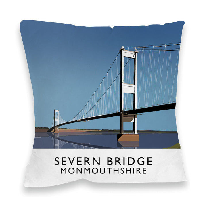 Severn Bridge, Monmouthshire, Wales Fibre Filled Cushion