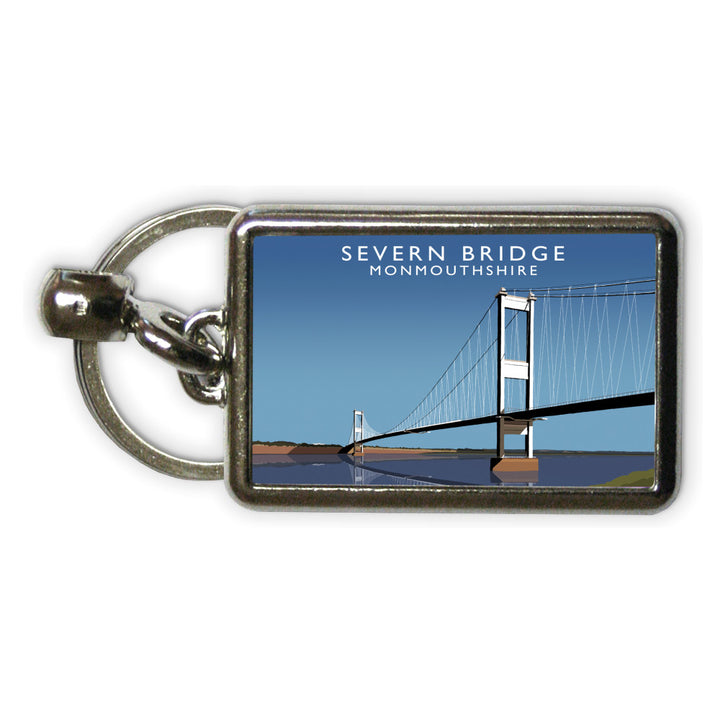 Severn Bridge, Monmouthshire, Wales Metal Keyring