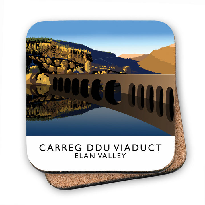 Carreg Ddu Viaduct, Elan Valley, Wales MDF Coaster