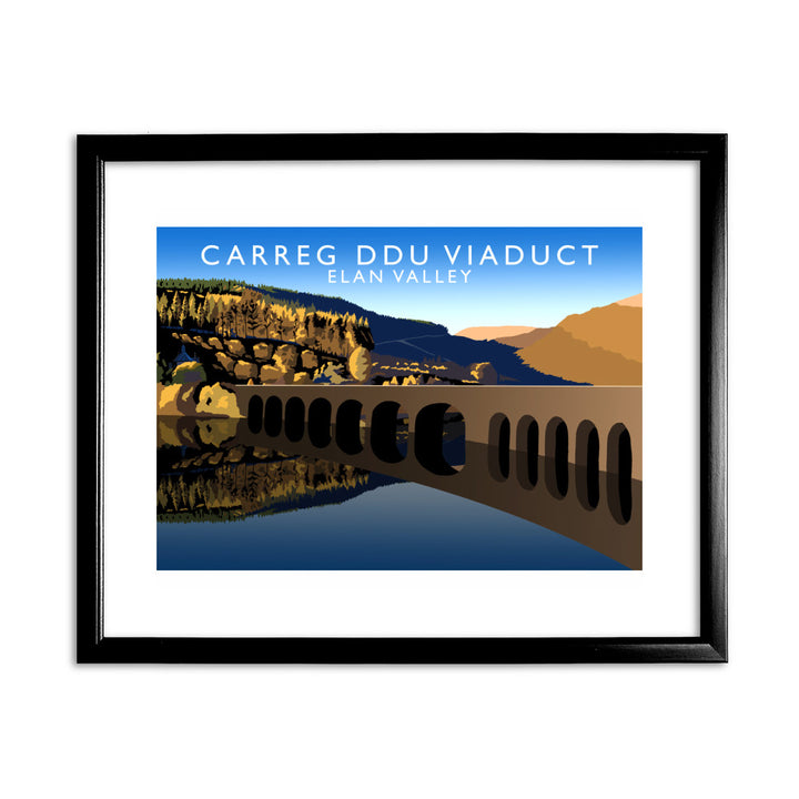 Carreg Ddu Viaduct, Elan Valley, Wales 11x14 Framed Print (Black)