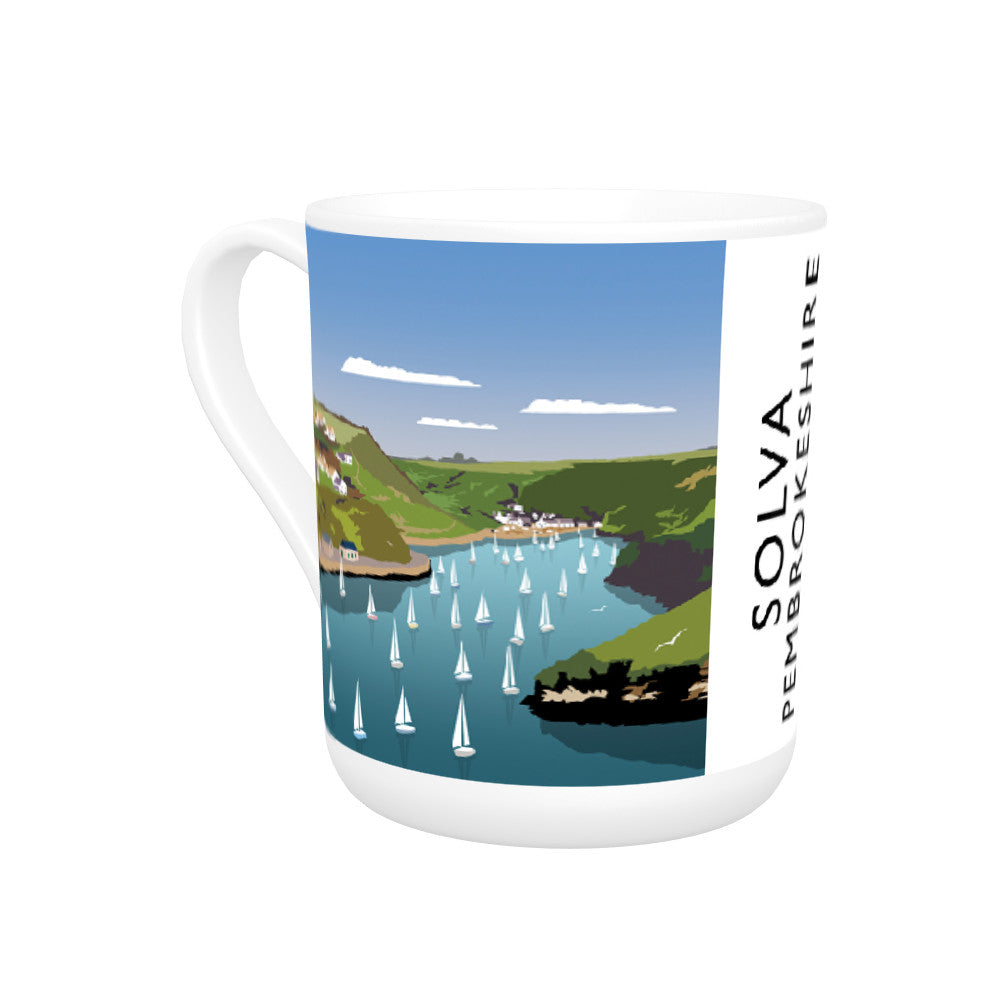 Solva, Pembrokeshire, Wales Bone China Mug