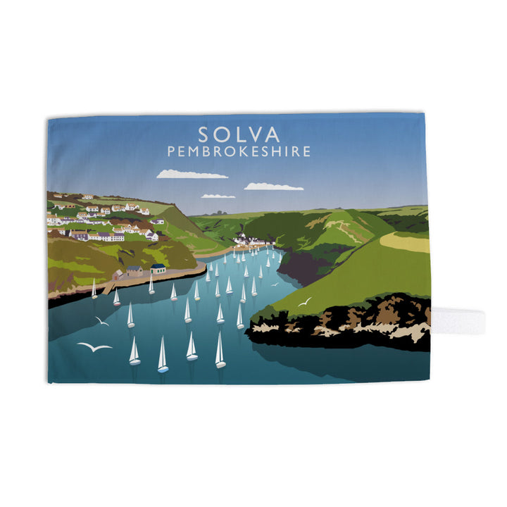 Solva, Pembrokeshire, Wales Tea Towel