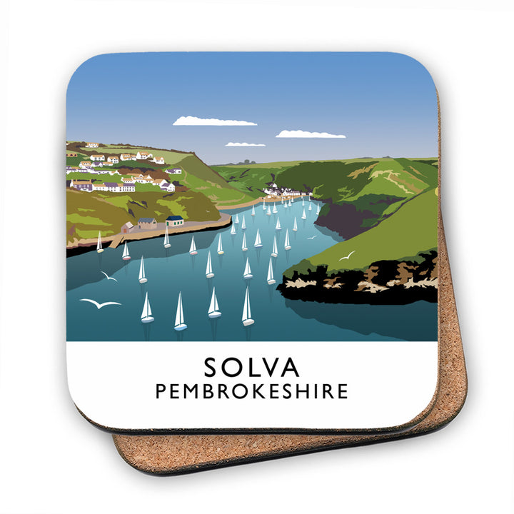 Solva, Pembrokeshire, Wales MDF Coaster