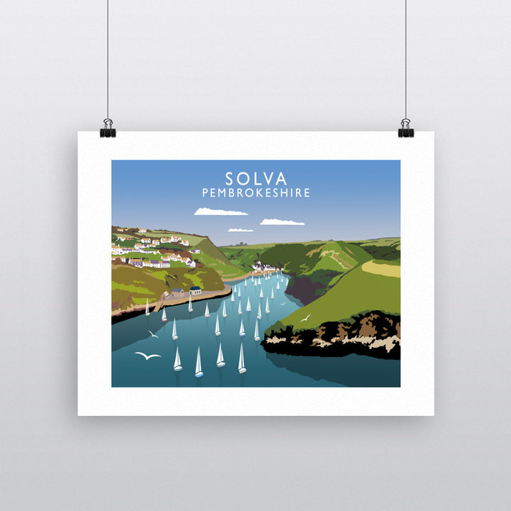 Solva, Pembrokeshire, Wales 90x120cm Fine Art Print