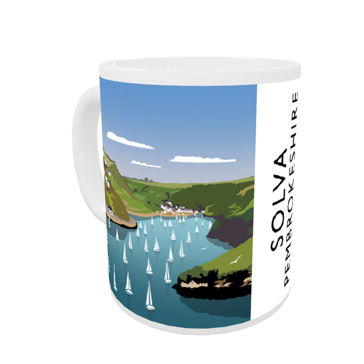 Solva, Pembrokeshire, Wales Coloured Insert Mug