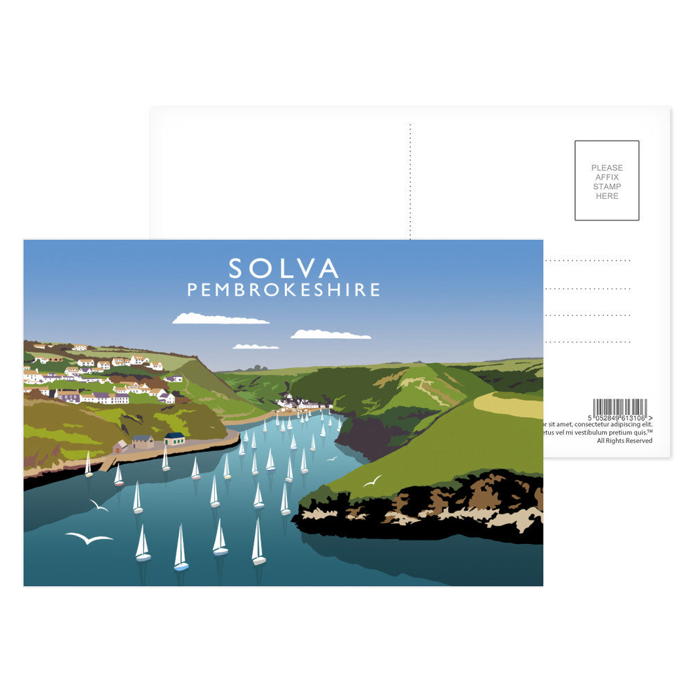 Solva, Pembrokeshire, Wales Postcard Pack
