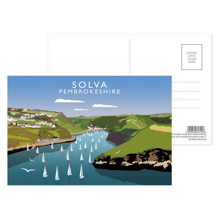 Solva, Pembrokeshire, Wales Postcard Pack