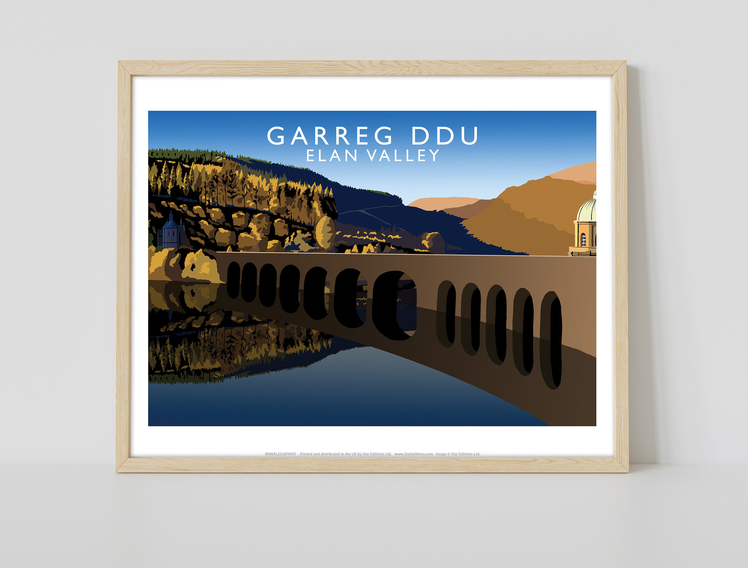 Garreg Ddu, Elan Valley, Wales - Art Print