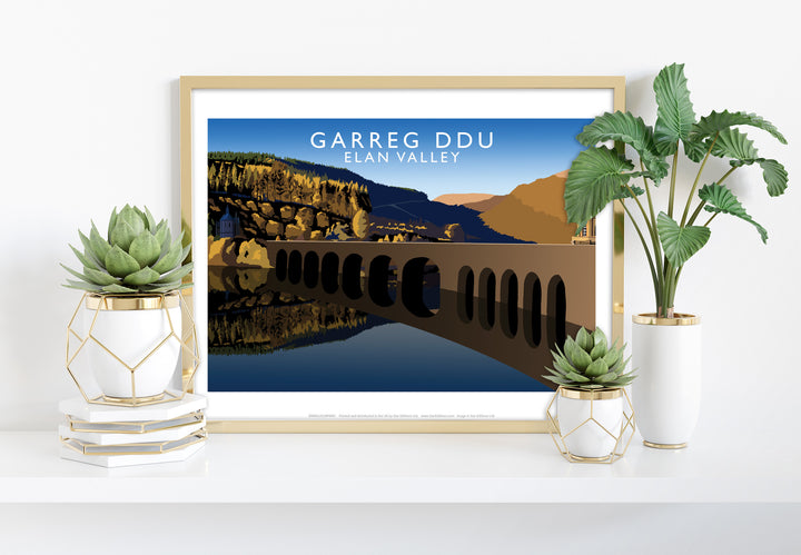 Garreg Ddu, Elan Valley, Wales - Art Print