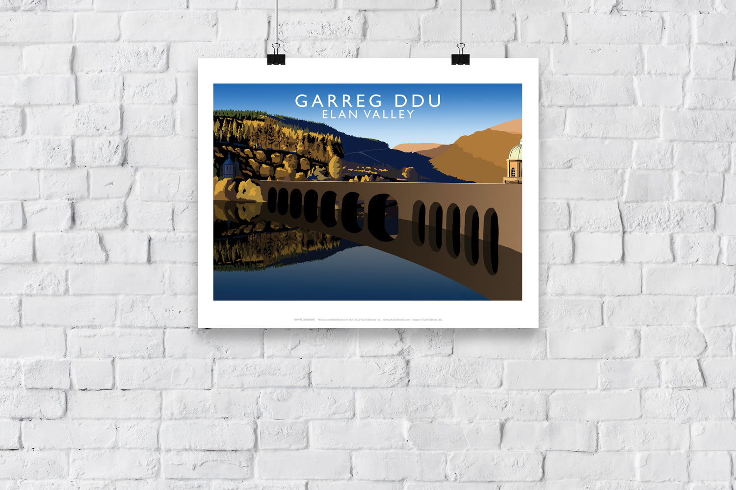 Garreg Ddu, Elan Valley, Wales - Art Print