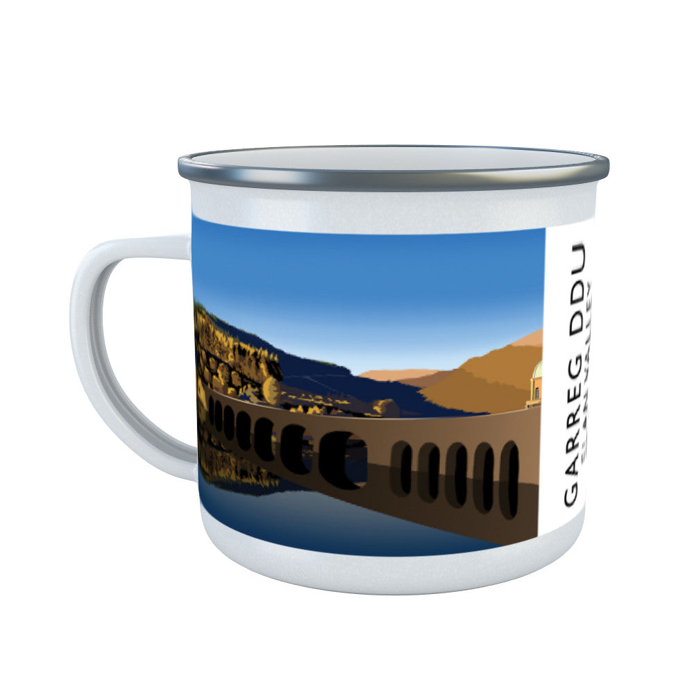 Garreg Ddu, Elan Valley, Wales Enamel Mug