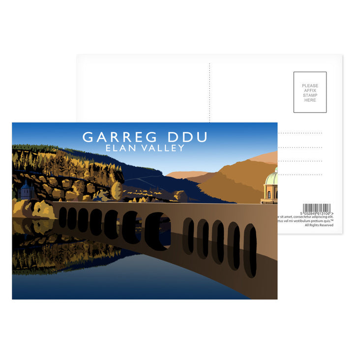 Garreg Ddu, Elan Valley, Wales Postcard Pack