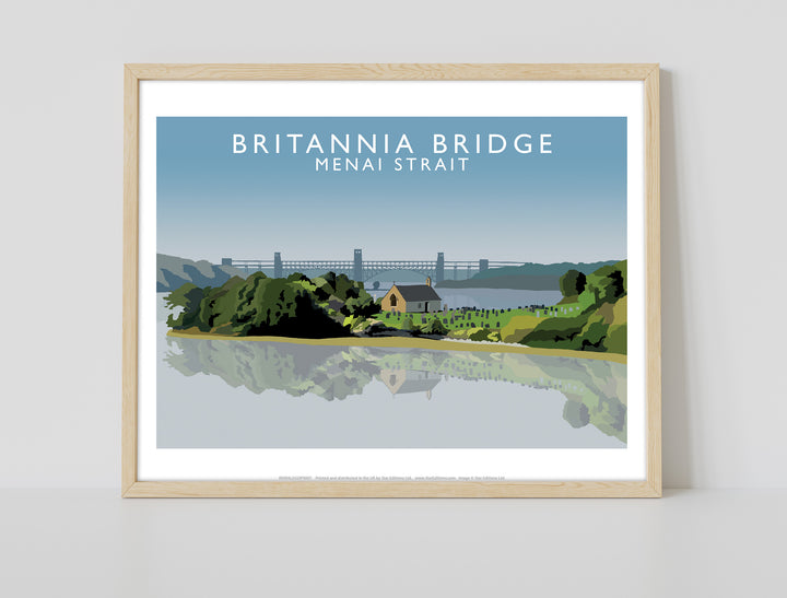 Britannia Bridge, Menai Strait, Wales - Art Print