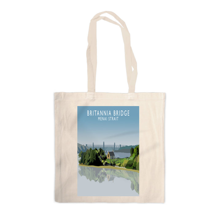 Britannia Bridge, Menai Strait, Wales Canvas Tote Bag