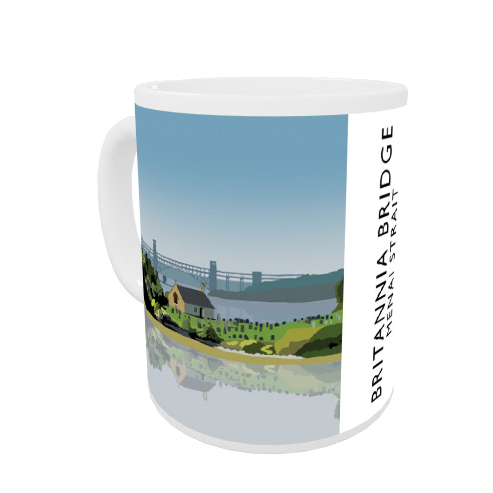 Britannia Bridge, Menai Strait, Wales Mug