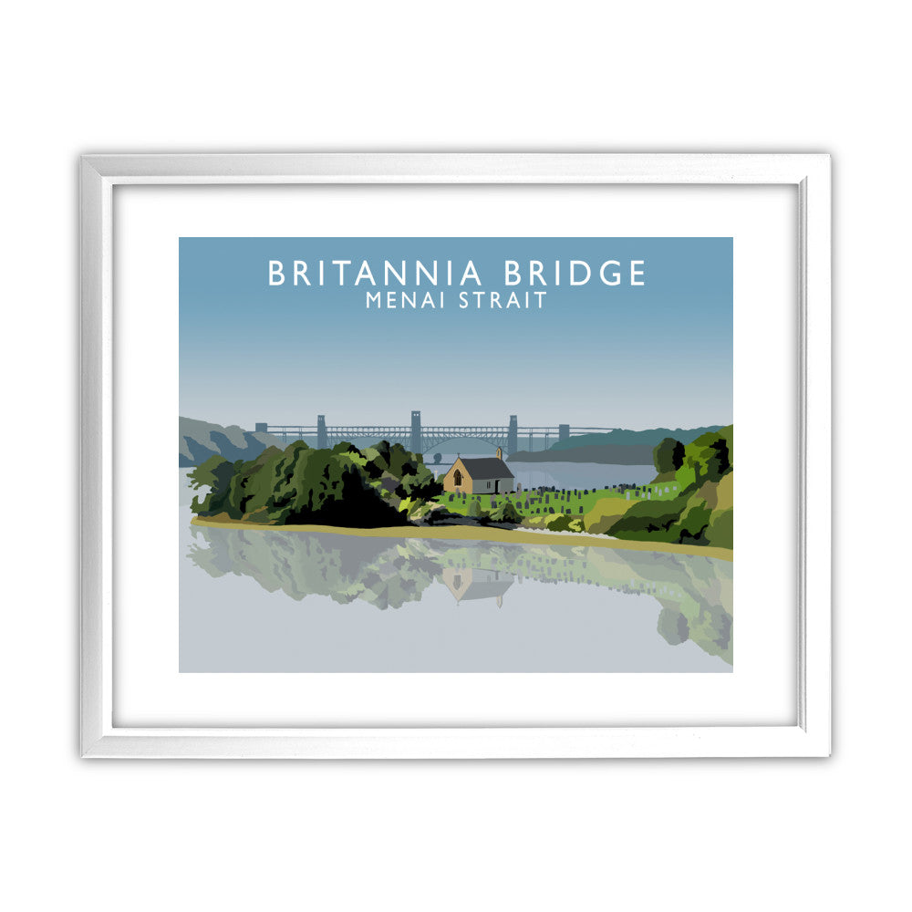 Britannia Bridge, Menai Strait, Wales - Art Print