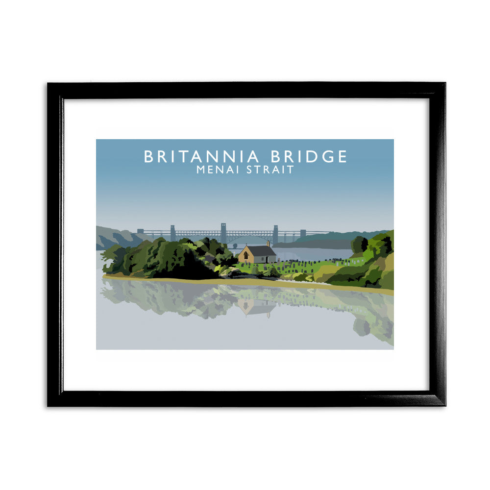 Britannia Bridge, Menai Strait, Wales - Art Print