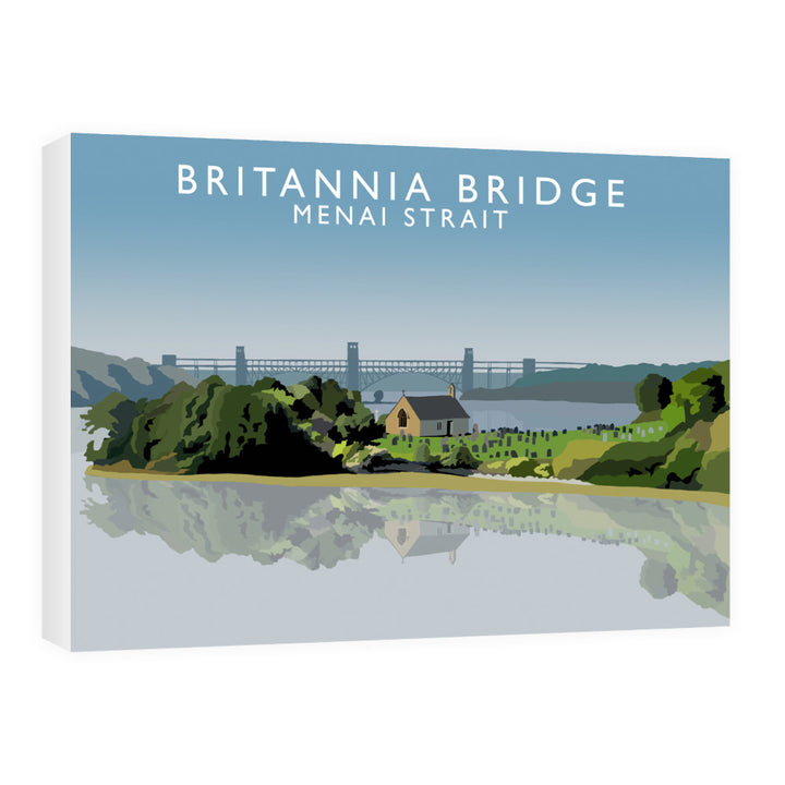 Britannia Bridge, Menai Strait, Wales 60cm x 80cm Canvas