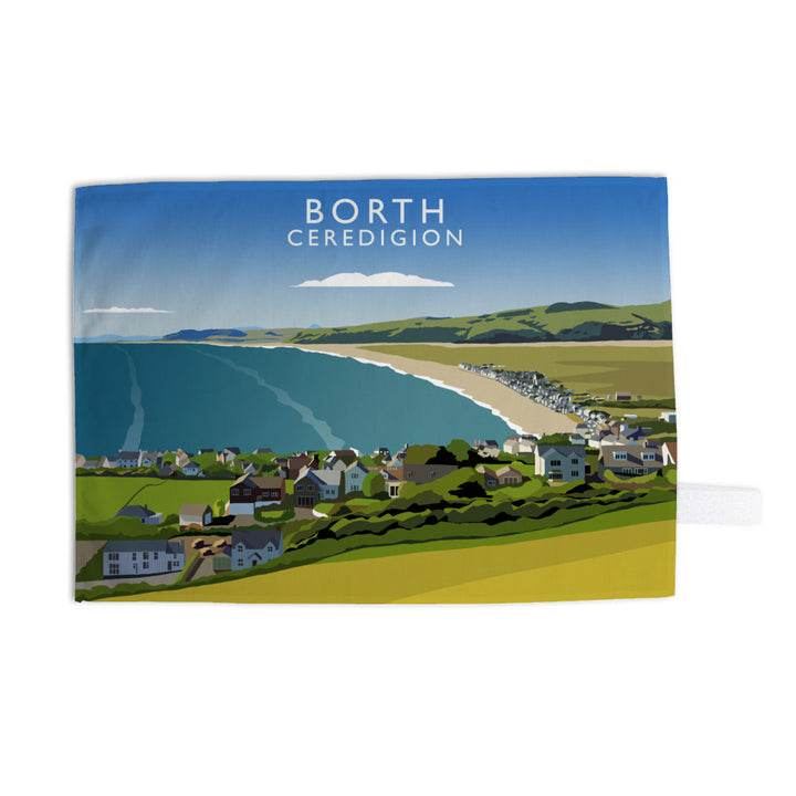 Borth, Ceredigion, Wales Tea Towel