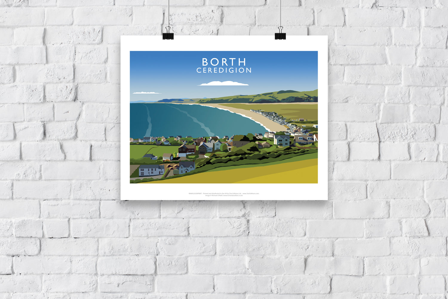 Borth, Ceredigion, Wales - Art Print