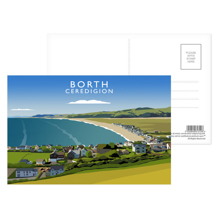 Borth, Ceredigion, Wales Postcard Pack