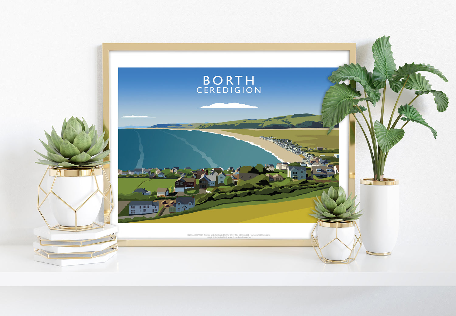 Borth, Ceredigion, Wales - Art Print