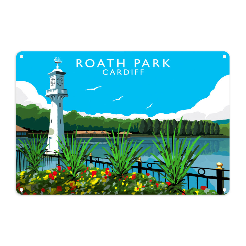 Roath Park, Cardiff, Wales Metal Sign