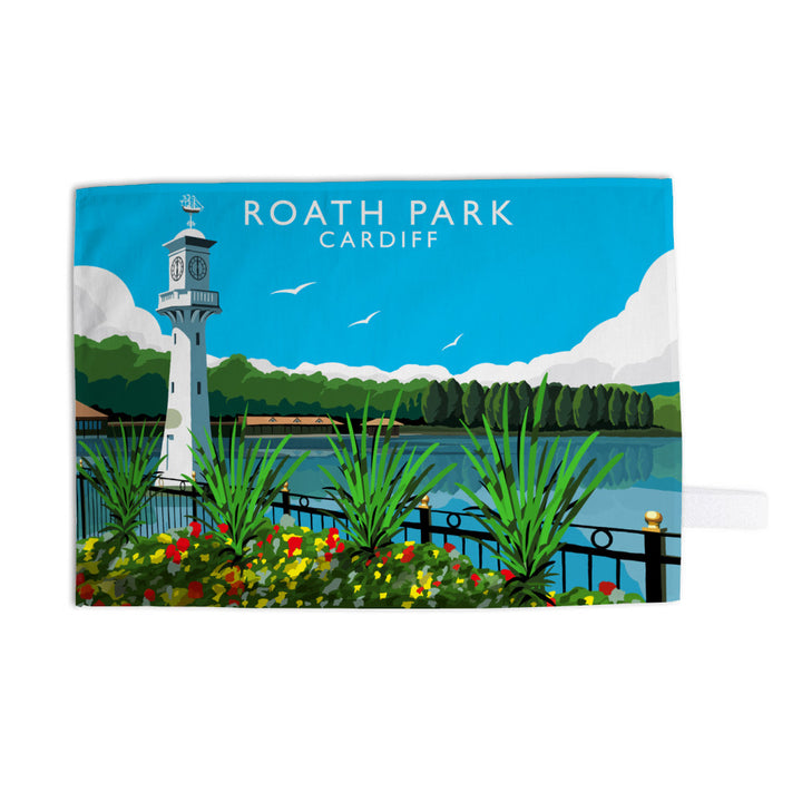 Roath Park, Cardiff, Wales Tea Towel