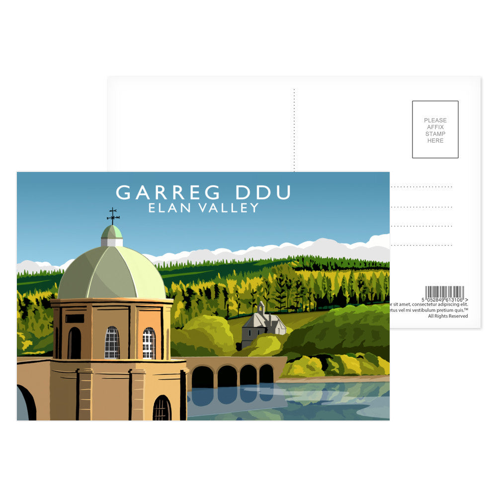 Garreg Ddu, Elan Valley, Wales Postcard Pack