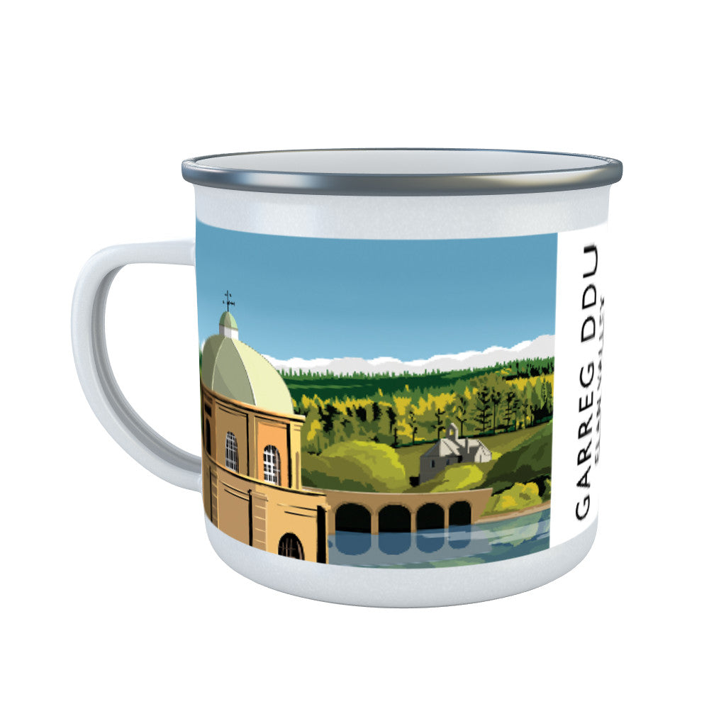 Garreg Ddu, Elan Valley, Wales Enamel Mug
