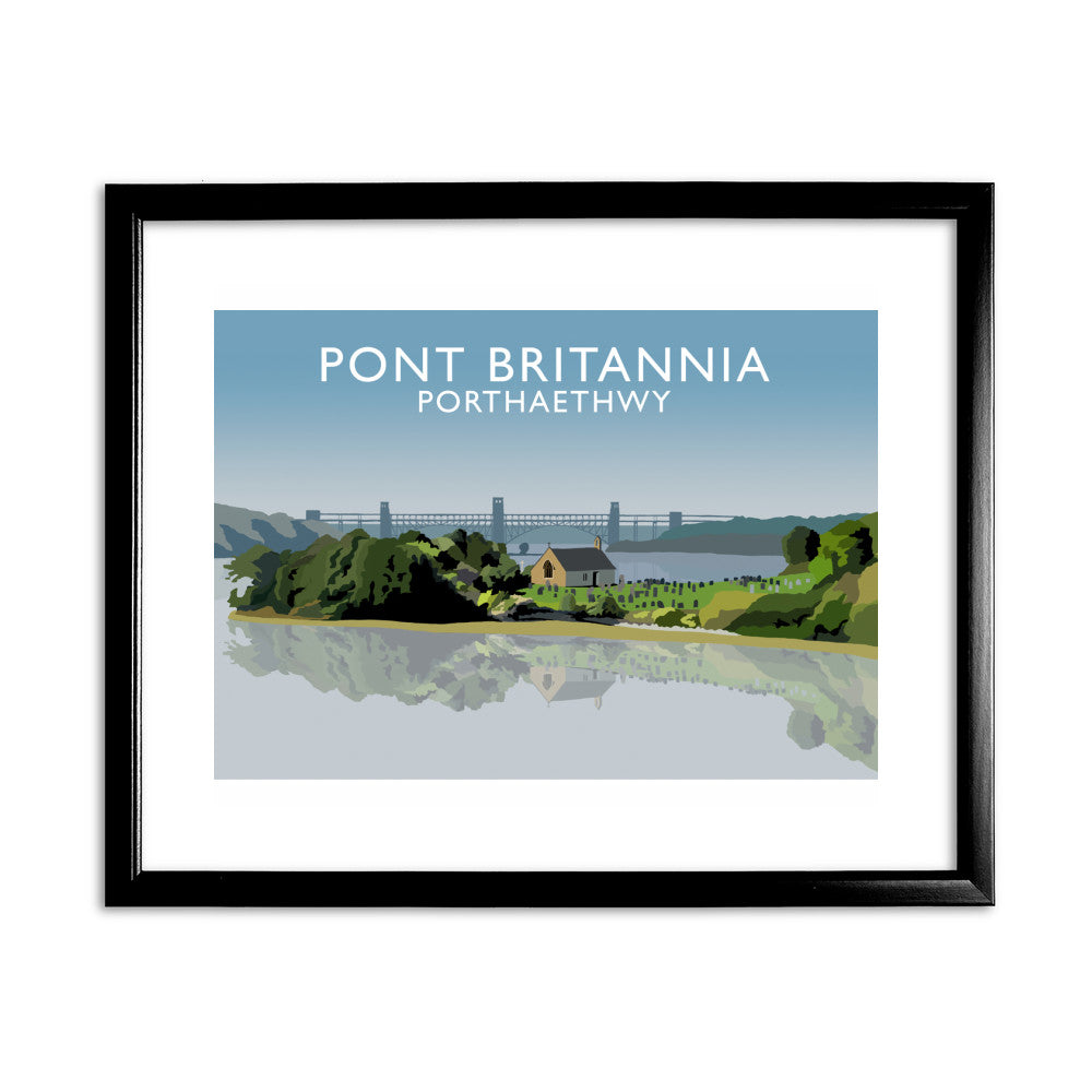 Pont Britannia, Porthaethwy, Wales - Art Print