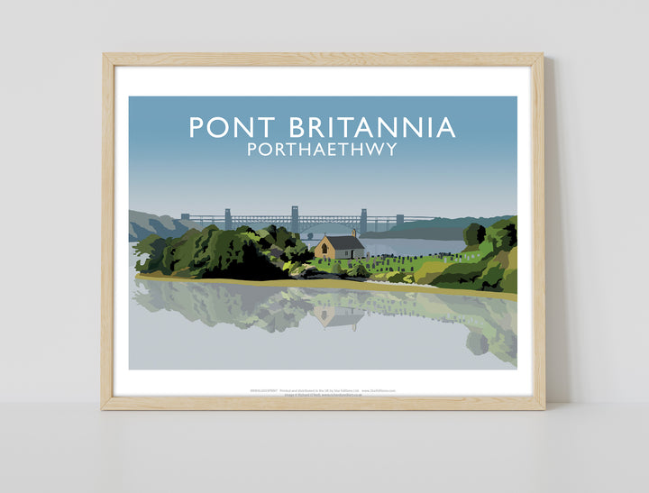 Pont Britannia, Porthaethwy, Wales - Art Print