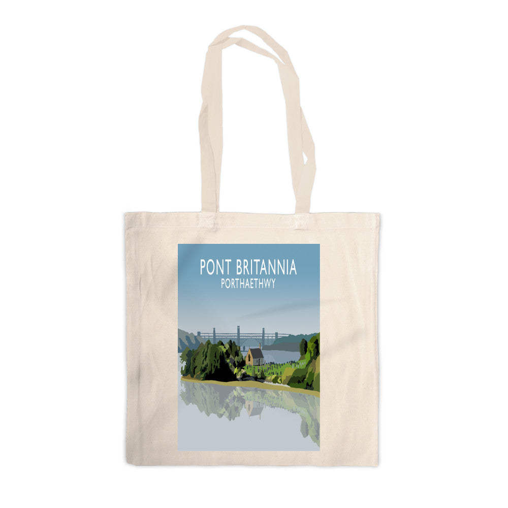 Pont Britannia, Porthaethwy, Wales Canvas Tote Bag