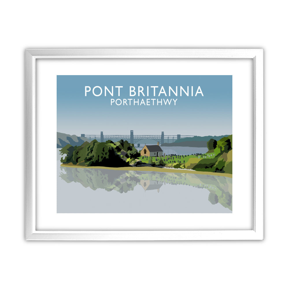 Pont Britannia, Porthaethwy, Wales - Art Print