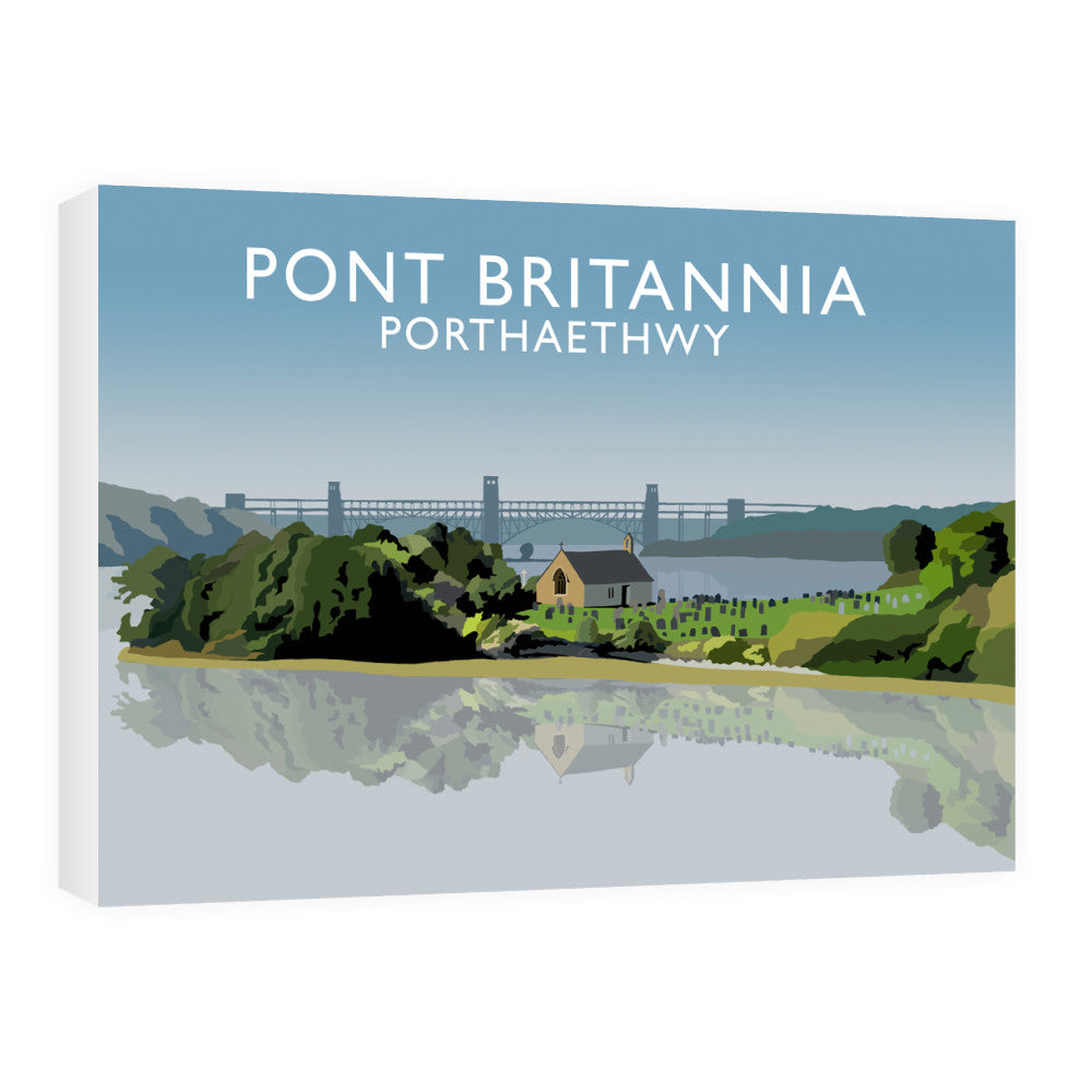Pont Britannia, Porthaethwy, Wales 60cm x 80cm Canvas