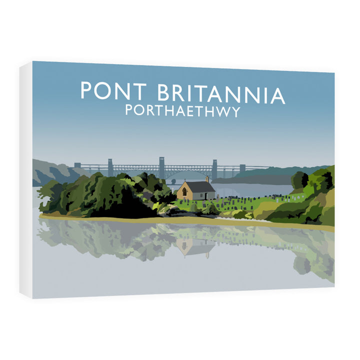 Pont Britannia, Porthaethwy, Wales 60cm x 80cm Canvas