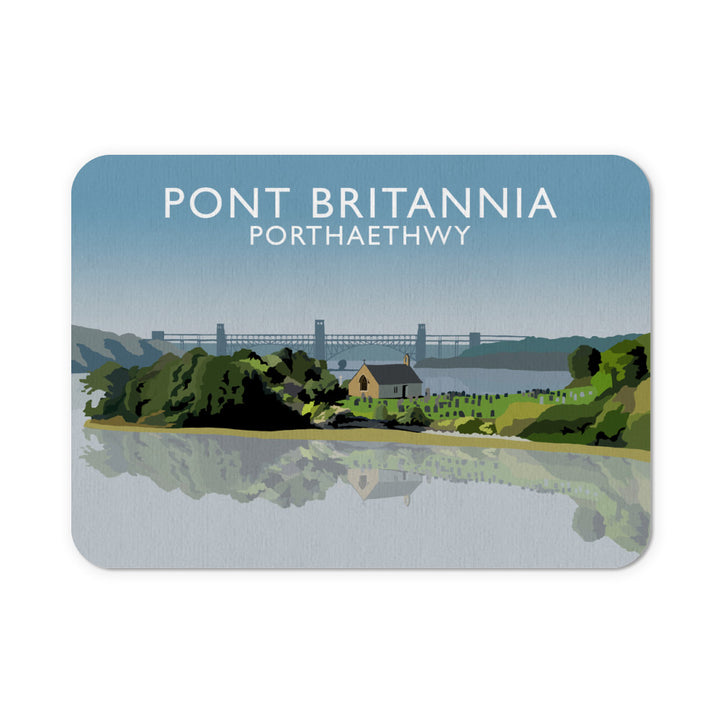 Pont Britannia, Porthaethwy, Wales Mouse Mat